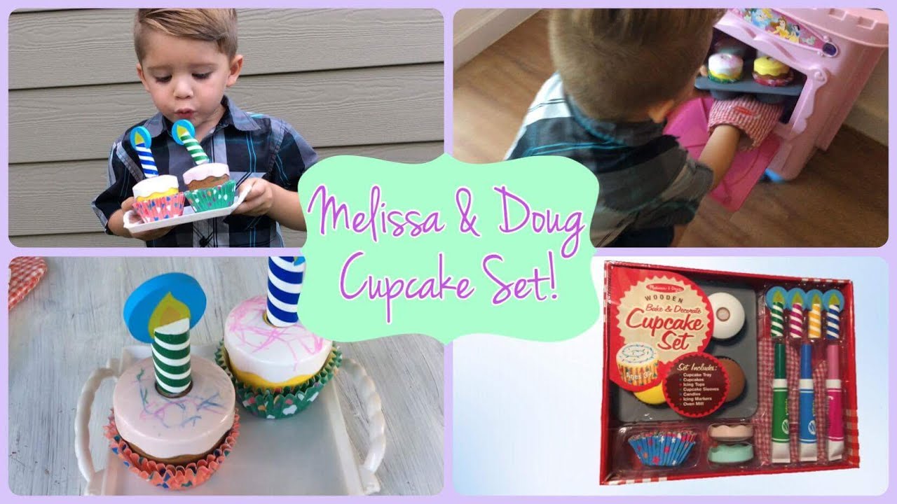 melissa & doug bake & decorate cupcake set