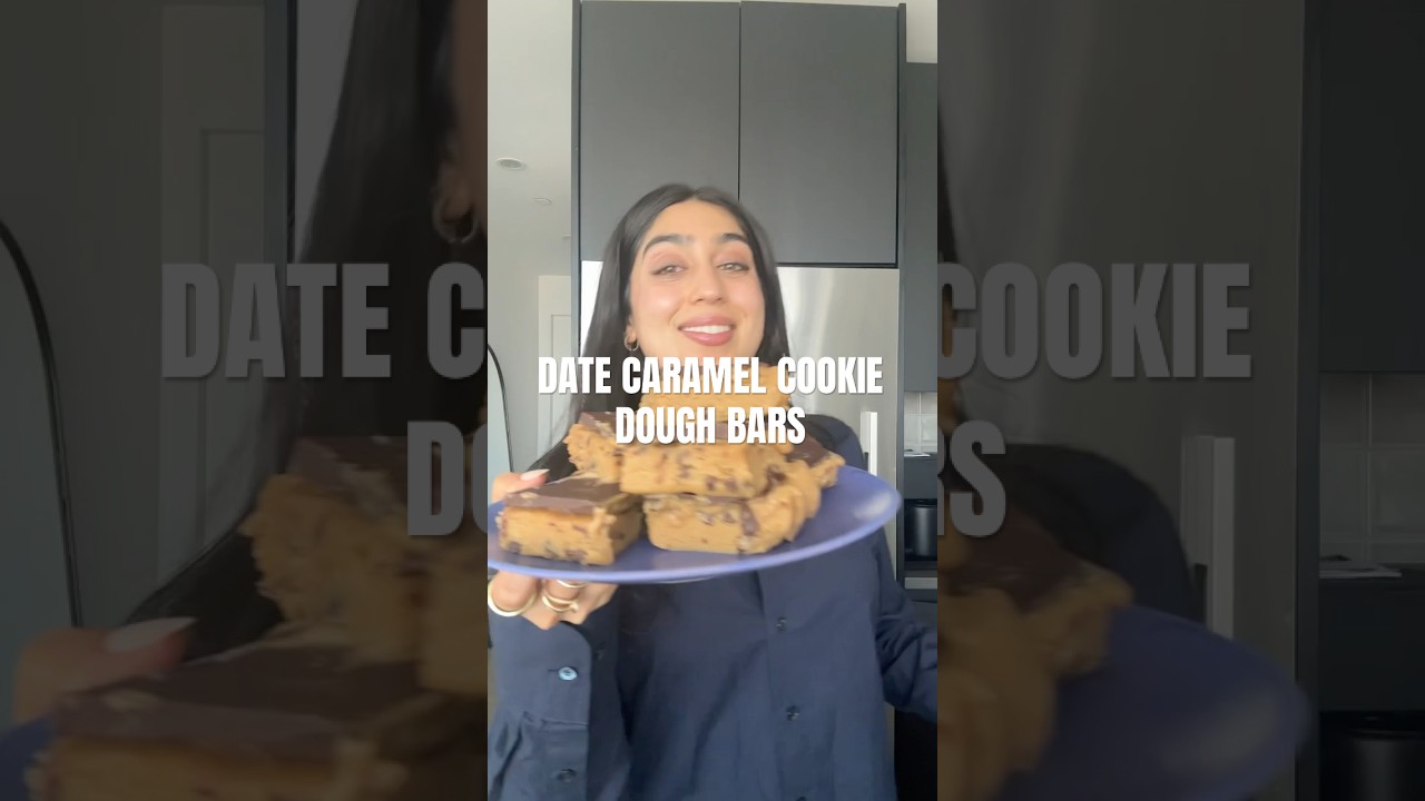 Stop what you’re doing and make these date caramel cookie dough slices! 