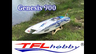 TFL Genesis 900 Twin 120a ESC 3660 2700kv motors 1st run 2022