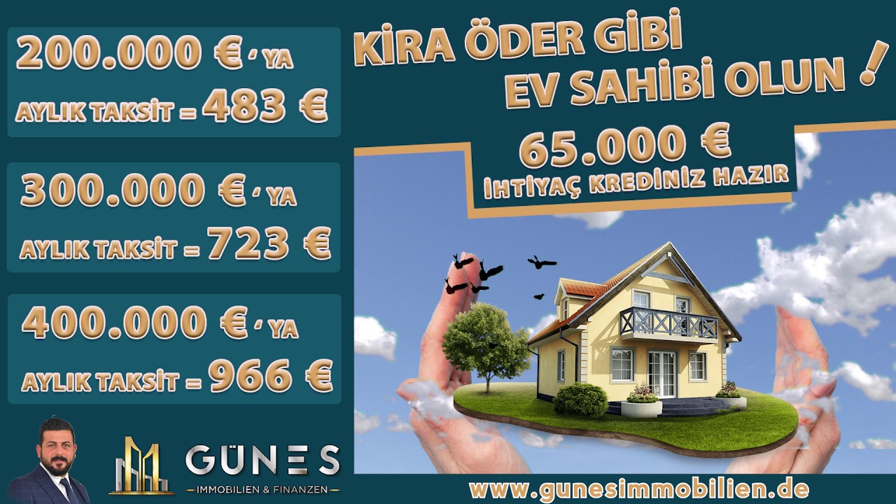 Kira öder gibi ev sahibi olmak ister misiniz ? YouTube