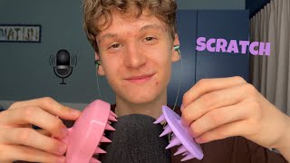 ASMR Microphone Scratching (Soft Spoken) 🎙️