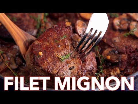 How To Cook Perfect Filet Mignon Recipe in Mushroom Cream Sauce