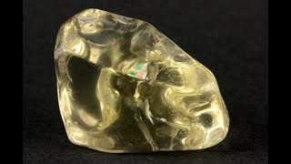 巨石! レモンクオーツ 原石 半面磨き 166 レモンクォーツ(硫黄水晶) 原石 磨き 58g / Lemon Quartz - YouTube