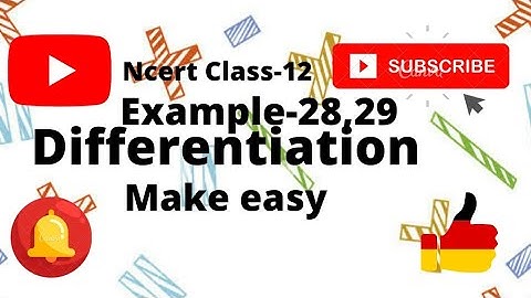 example 28,29//NCERT class 12 //differentiation//exercise-5.4