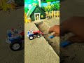 Dangerous Mud Hole vs Toy Tractor &amp; JCB 🏗️#shorts #youtubeshorts