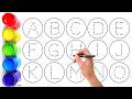 Alphabet, ABC song, abcd, a to z, Kids rhymes, a for apple writing abc for toddler learning