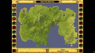 Fantasy General - PC (DOS) - Campaign - Battle 12: Ravenscraw Downs (Hard Difficulty)