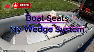 My Boat Seat Setup on The Inflatable
