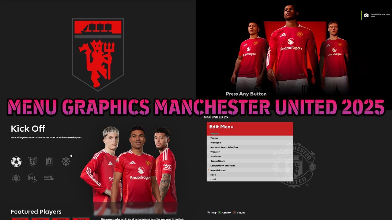 MENU GRAPHICS MANCHESTER UNITED 2025 PES 2021 FOOTBALL LIFE 2024 menu-graphics-manchester-united-2025-pes-2021-football-life-2024