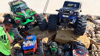 RC Monster Truck Racing and Crashing: Son-uva Digger & Grave Digger Toy RC Monster Jam Trucks screenshot 3
