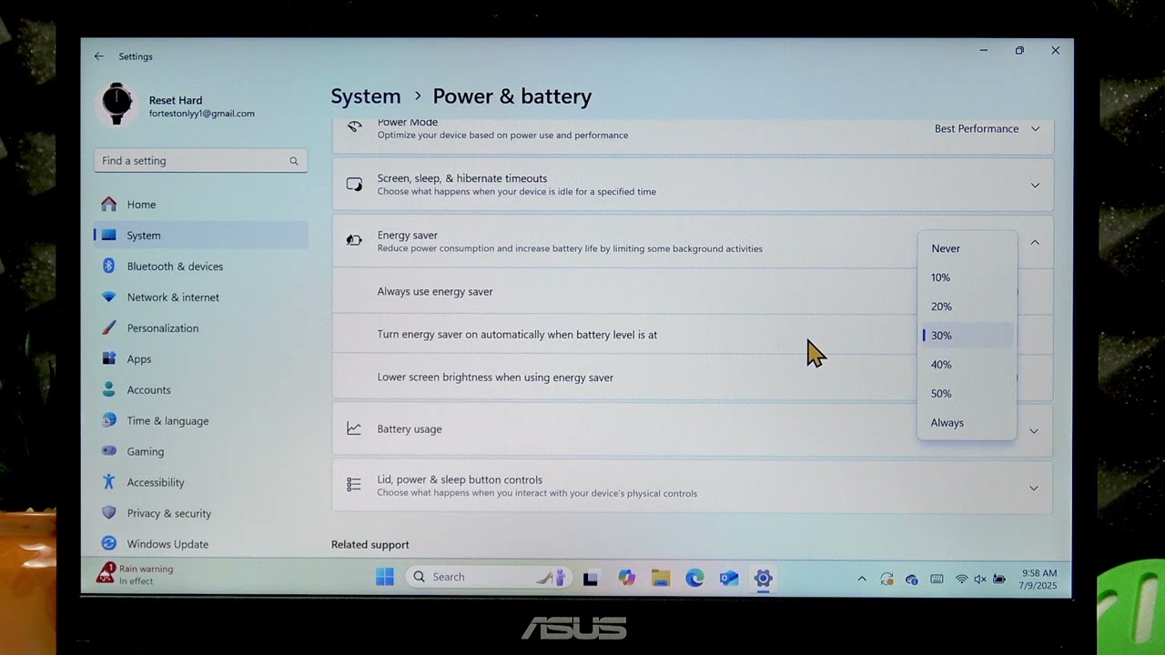 ASUS VivoBook Go – How to Enable Power Saving Mode