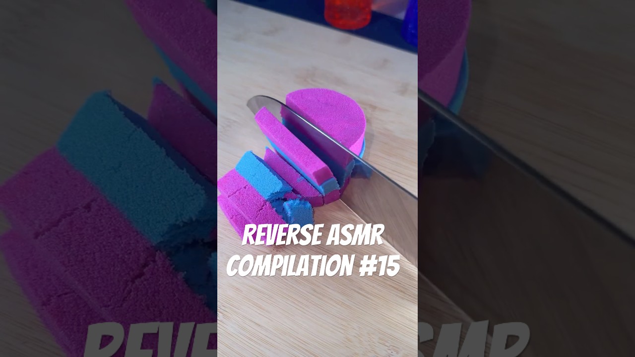 Reverse Kinetic Sand Cutting – Ever Seen Anything Like This? ASMR Compilation #14 