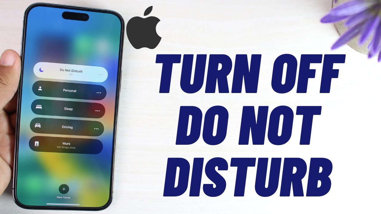 How to Turn Off Do Not Disturb on iPhone | 2023 - YouTube