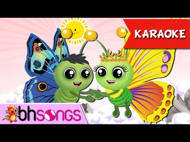 Fly Fly The Butterfly Karaoke | Nursery Rhymes TV [Karaoke 4K] class=
