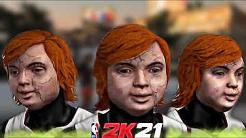 HOW TO GET CHUCKY FACE SCAN IN NBA 2K21! FREE BABY FACE SCAN VIDEO 2K21