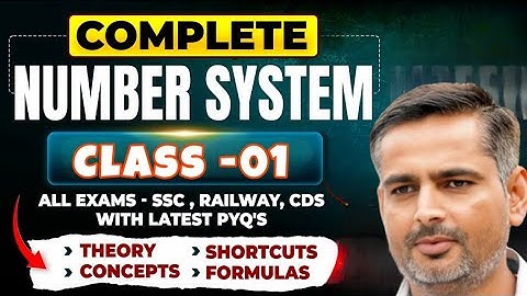 Number System || Class-01 || number system by rakesh yadav sir || CGL, ,CPO, 2025 #rakeshsir