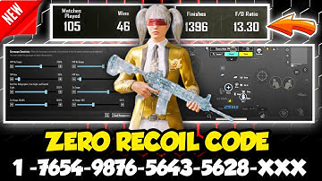 🔥Bgmi 4.1 Best Sensitivity Code 2025 | Zero Recoil Sensitivity | Gyro & Non-Gyro Sensitivity