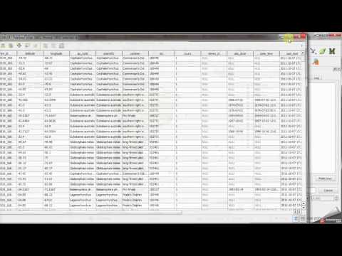 QGIS Biological Records tool: WGS84 example
