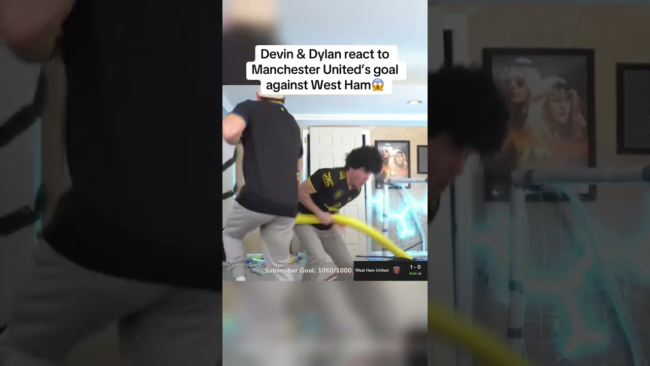 Devin & Dylan react to Manchester United's goal against West Ham😱
