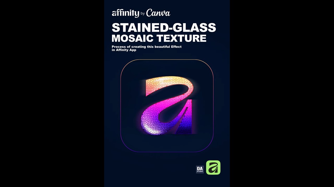 I Created Mind Blowing Stained Glass Effect in Affinity!  #affinity