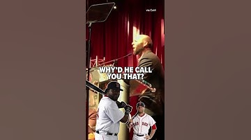 Learned his teammate’s name after 9 YEARS 🤣 #redsox #davidortiz #baseball #roast