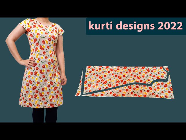 Simple Kurti Drafting | Very Easy Tips For Kurti Cutting | Kameez Drafting  Full Explanation In Hindi - YouTube
