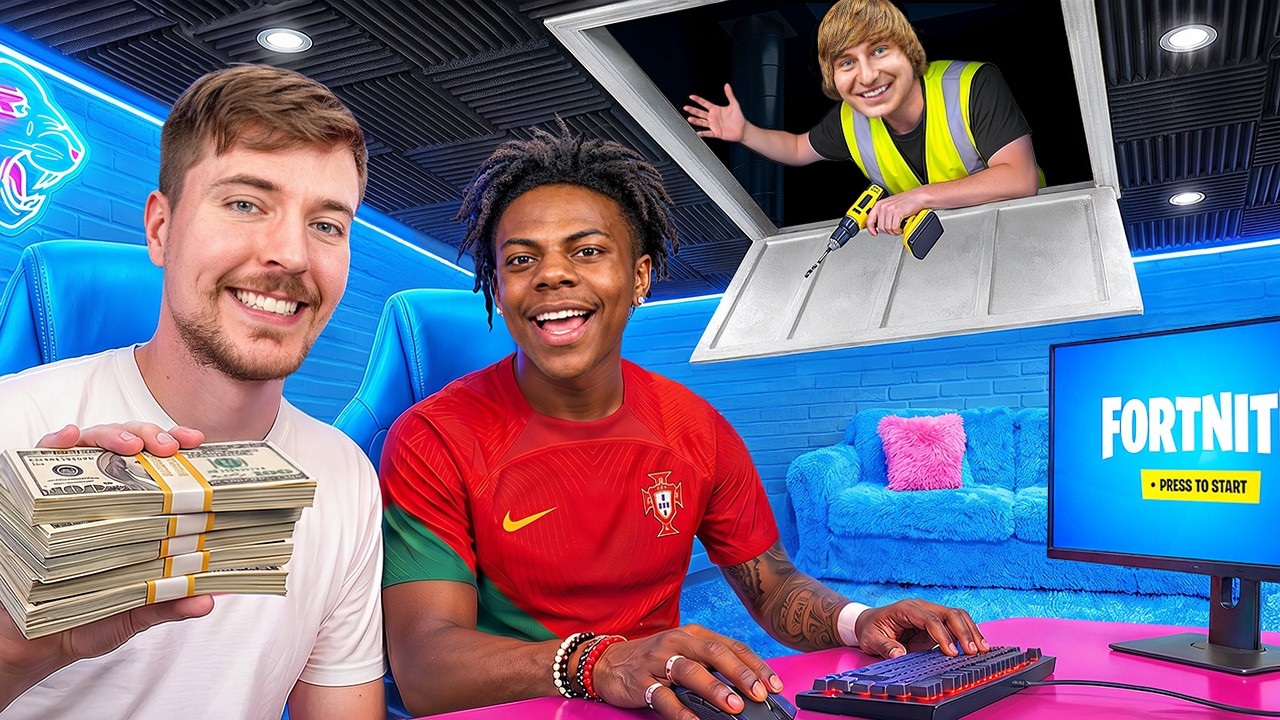 I Upgraded MrBeast and IShowSpeed's Rooms