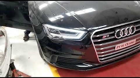 Audi A3 led projector headlights with scanning function and welcome features made in taiwan