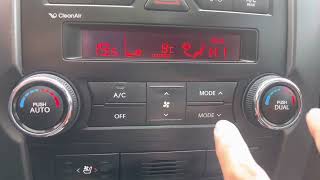 Hyundai and Kia Temprature control change from °Celsius to °Fahrenheit.