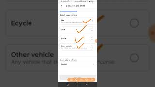 Zomato delivery app select vehicle type @TechnicShreemanji screenshot 4