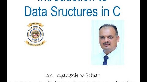 VTU IDS 18CS652 M1L00 Introduction to Data Structures