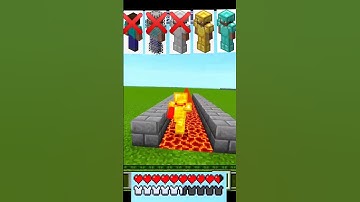 Minecraft Armor vs Magma block