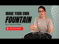 How to Make a Modern Container Fountain | Catherine Arensberg