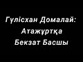 Гүлісхан Домалай: Атажұртқа Бекзат Басшы