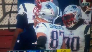 (2017)Patriots gronkowski dirty late hit penalty
