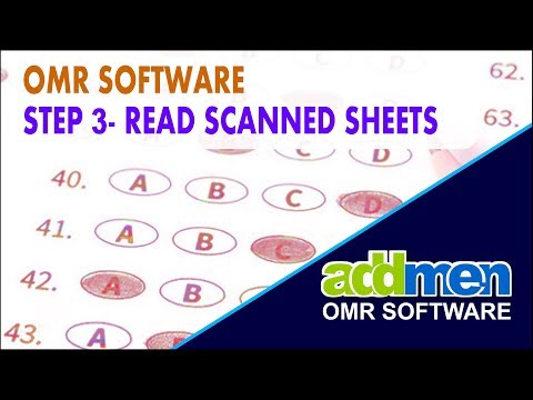 OMR Sheet Scanner Software Operation STEP 3 Read Scanned Sheets Part 5 Video