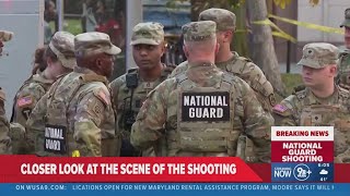 Closer look at shooting scene in DC where 2 National Guard members were wounded