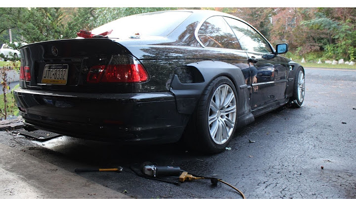 BMW E46 WIDEBODY ROCKET BUNNY KIT install Part3