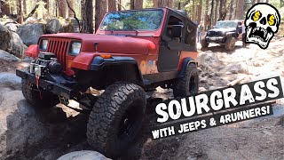 The YJ's First Trail | Sourgrass 4x4 with the Cliffhangers!