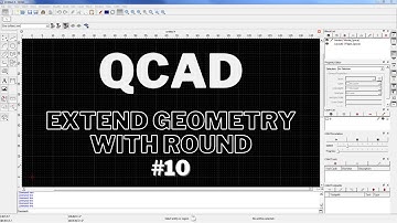 QCAD Extend geometry with round