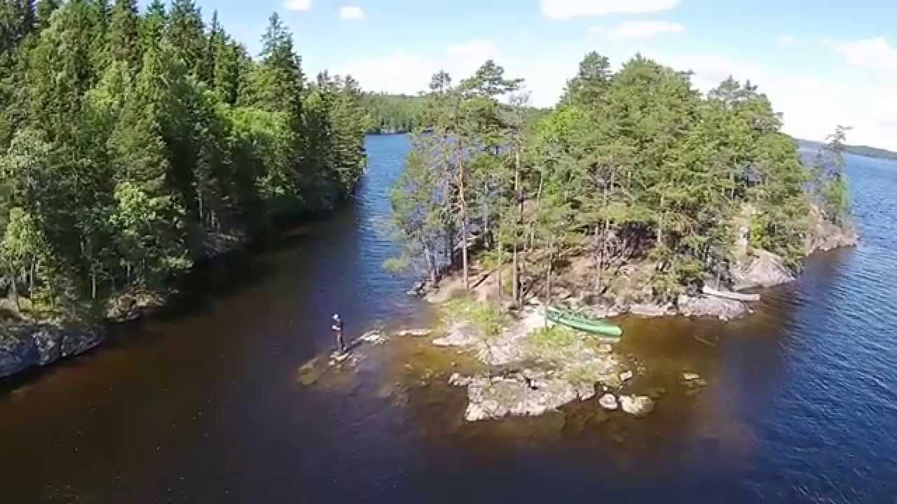 2014 - Canoeing in Sweden - Stora Le &amp; Foxen (DJI Phantom ...