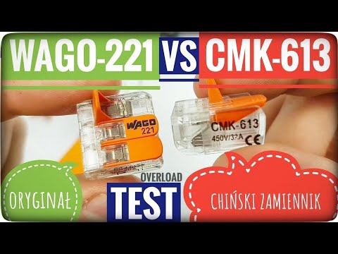 CMK-613 TEST current resistance - wiring connector, replacement for WAGO 221