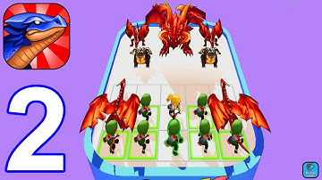 Merge Battle 3D: Dragon Fight - Gameplay Walkthrough Part 2 Levels 26-46 (iOS,Android Gameplay)