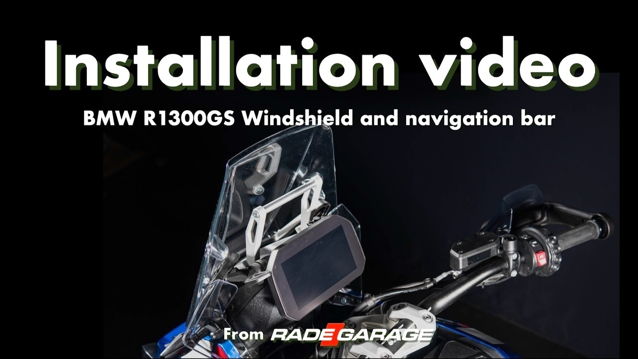 BMW R1300GS - Windshield set-up Installation video by RADE/GARAGE