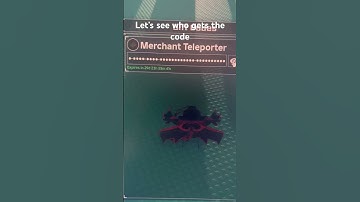 Sols RNG Merchant teleporter code! (BE QUICK)