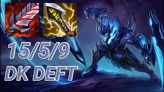 DK Deft Draven ADC VS Aphelios | KR Diamond Patch 13.14