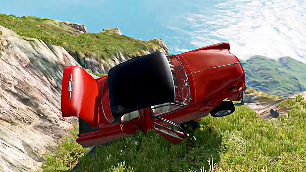 TENET MOVIE Style Car Crashes & Jumps Down #2 | BeamNG Drive [4K 60FPS]