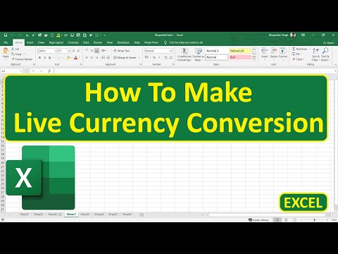 How To Make Live Currency Conversion In Excel