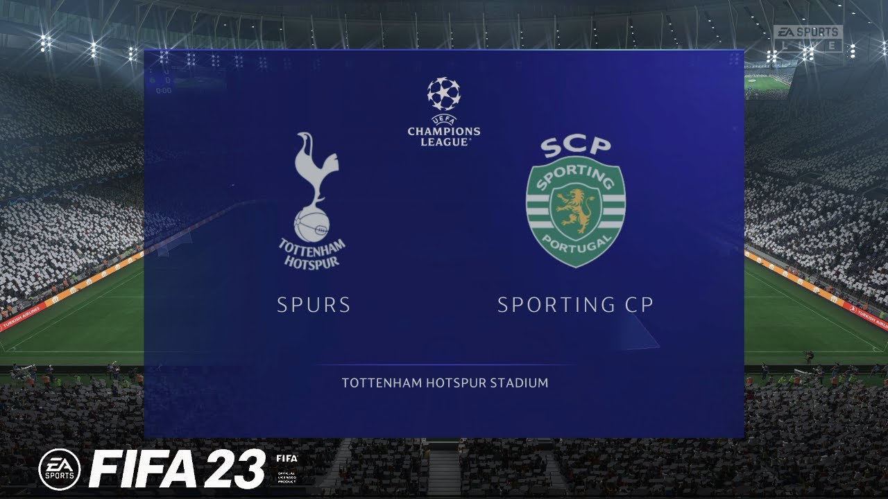 FIFA 23 TOTTENHAM VS SPORTING UEFA Champions League Group Stage