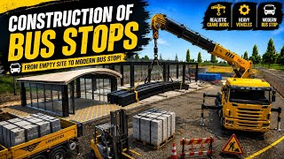 🚍 Can I Build the Perfect Bus Stop? | Construction Simulator 3D Game screenshot 4